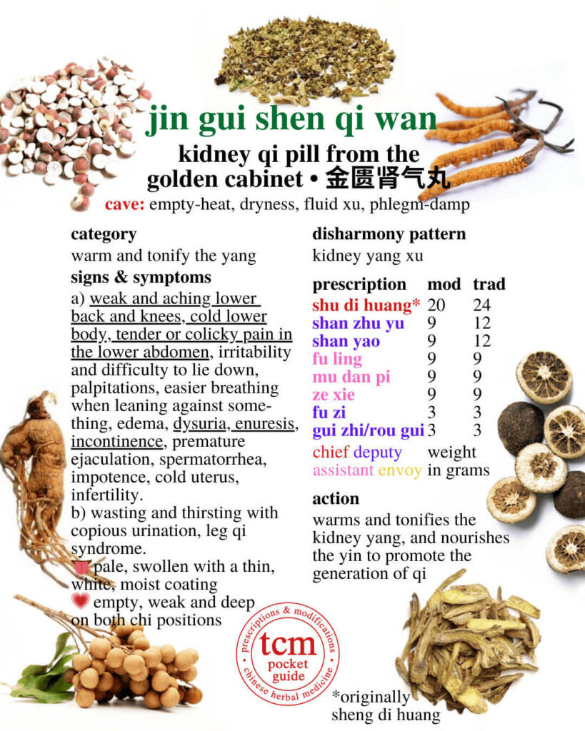 jin gui shen qi wan prescription - tcm pocketguide