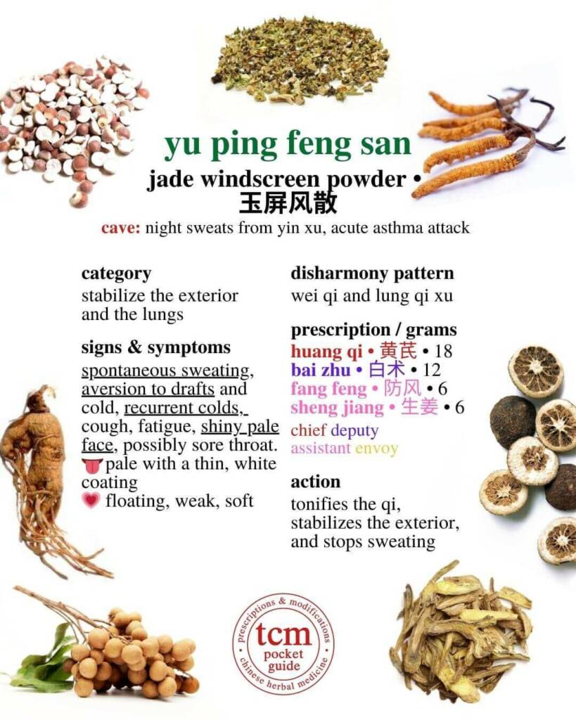 yu ping feng san prescription - tcm pocketguide