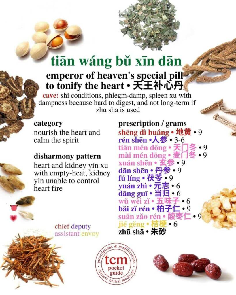 tian wang bu xin dan prescription - tcm pocketguide