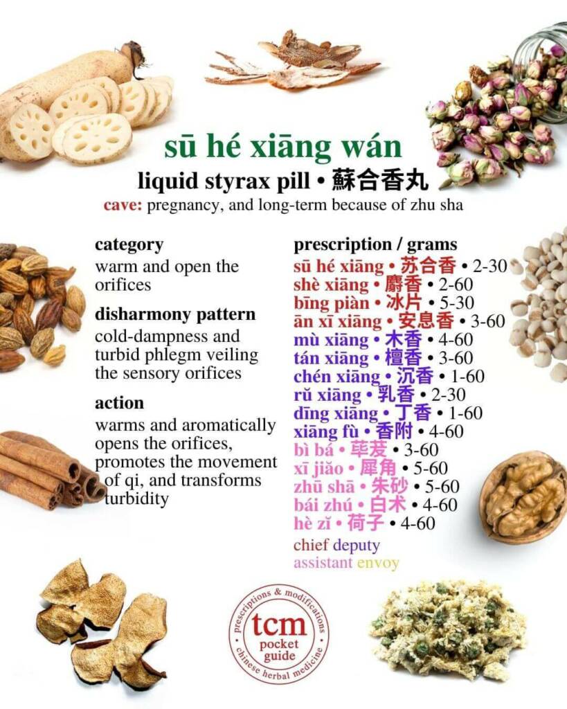 su he xiang wan prescription - tcm pocketguide