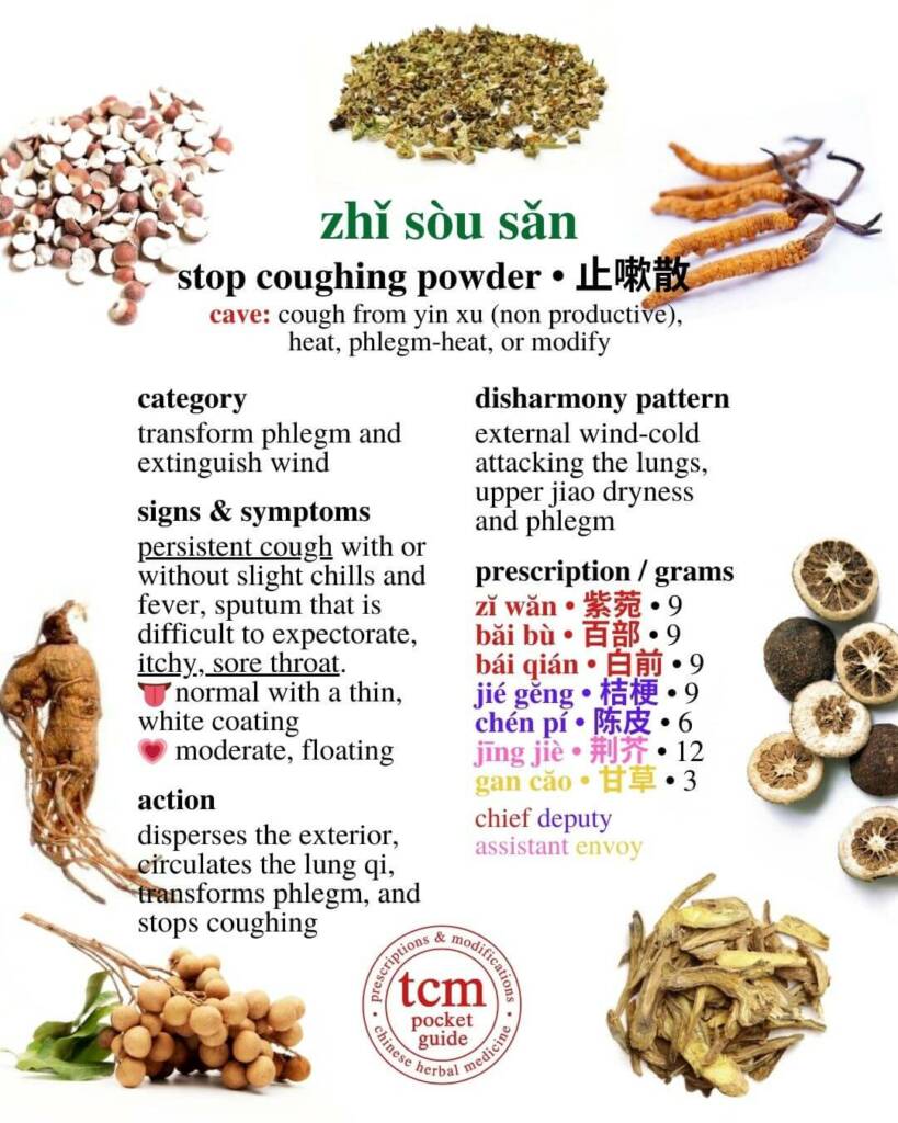 zhi sou san prescription - tcm pocketguide